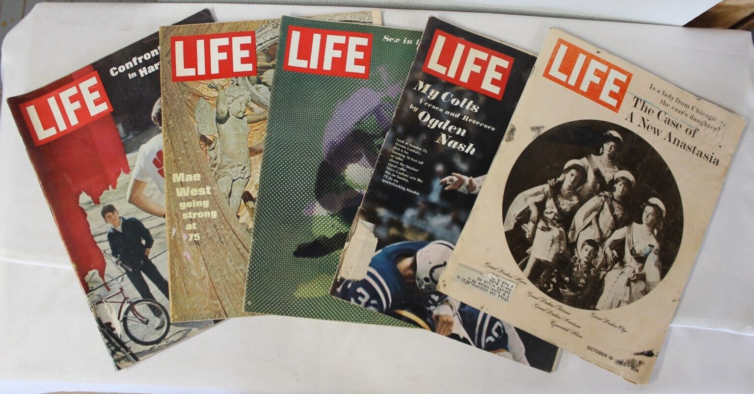 LIFE Magazine Genuine 1960's Lot of 5 Magazines | eBay