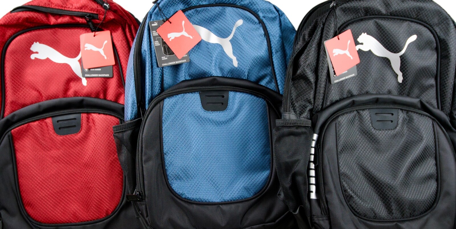 PUMA Challenger Backpack Padded Laptop Bag Mesh Zip Pockets