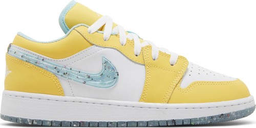 

[DX4375-800] Air Jordan Retro 1 для начальной школы Low SE (GS) Recycled Grind, Citron pulse/white/action green/glacier ice