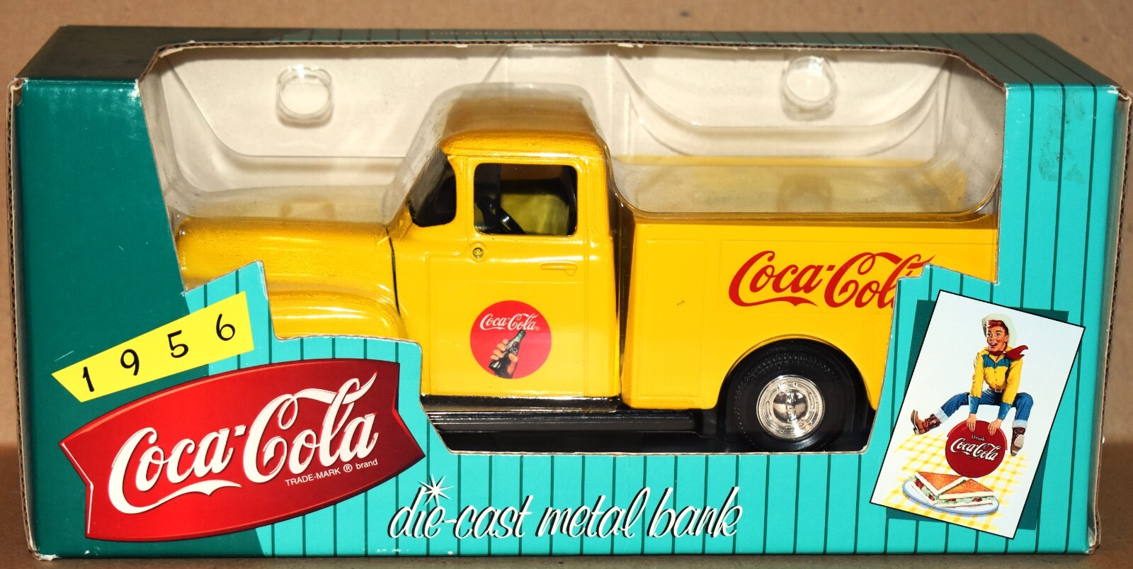 1956 Coca-Cola 1/25 diecast metal bank Utility Pickup Truck
