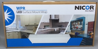 New Nicor 24  Dimmable 34 Watt 3100 Lumen 120-277vac WPR Led Surface Mount Wrap