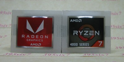 AMD RADEON GRAPHICS STICKER + AMD PROCESSOR CPU STICKER 2020
