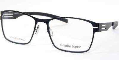 Claudio Lopez CLA5604 col. 2 MATT BLACK EYEGLASSES GLASSES FRAME 55-17-135mm