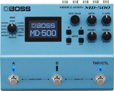 Boss MD-500 Modulation Guitar Pedal Multi Effector Blue Brand New