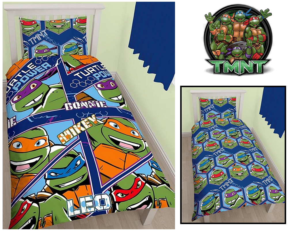 Teenage Mutant Ninja Turtles Duvet Cover Set Single Reversible