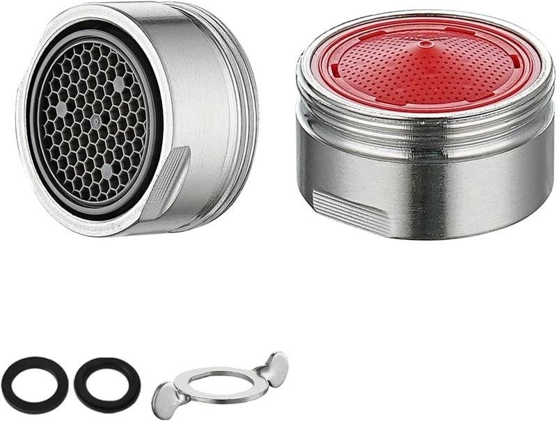 JQK Kitchen Faucet Aerator, 2.2 GPM Flow Restrictor Insert, 2 Pack