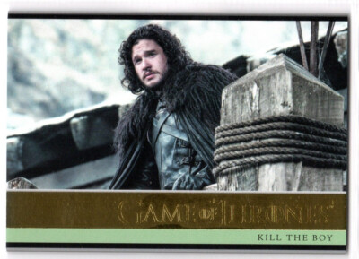 GAME OF THRONES SEASON 5 GOLD PARALLEL BASE INSERT #13 KILL THE BOY 067/150