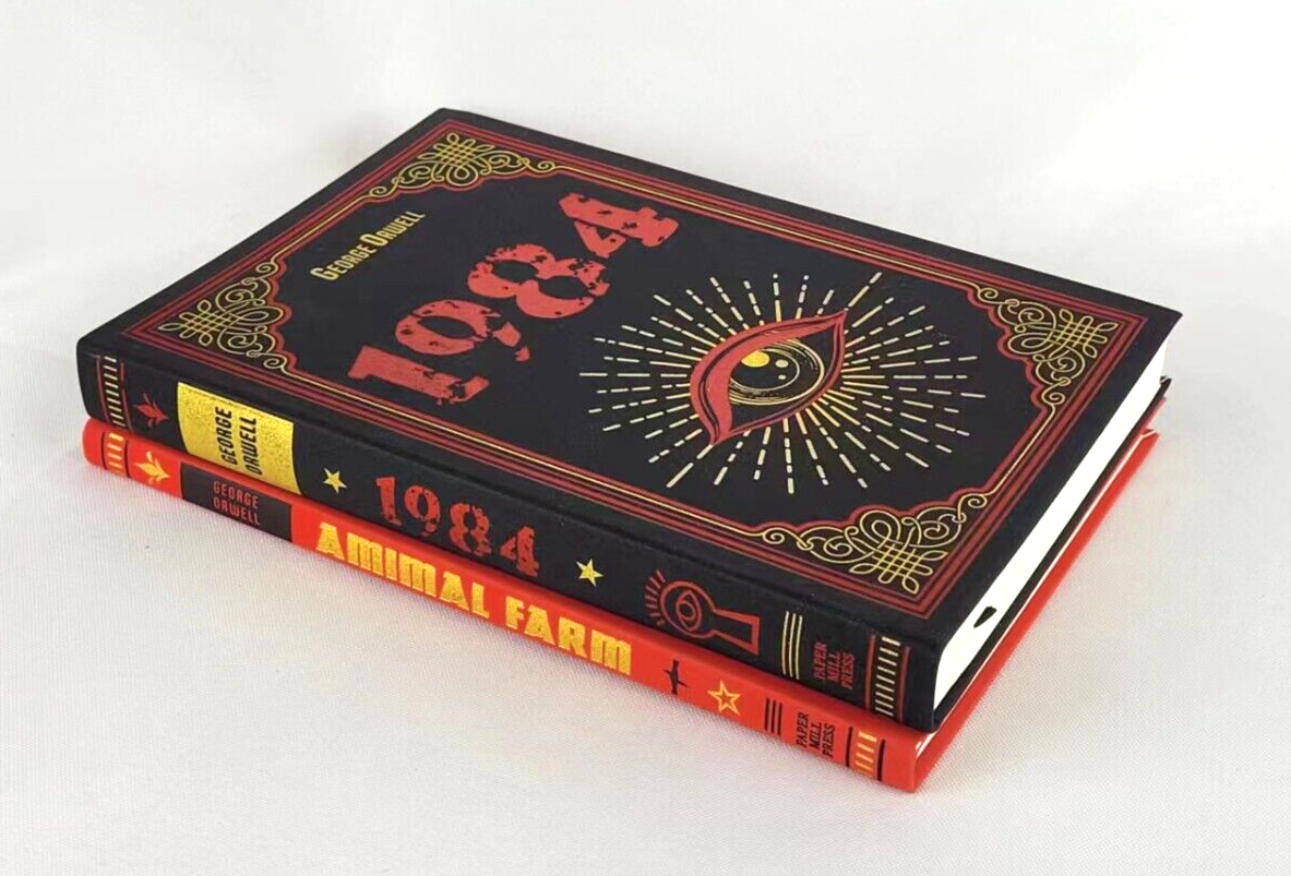 George Orwell Animal Farm & 1984 Nineteen Eighty-Four Faux Leather Classic NEW