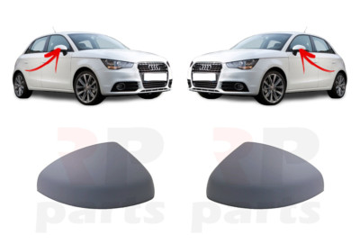 FOR AUDI A1 2010 - 2015 NEW WING MIRROR COVER CAP FOR PAINTING PAIR SET