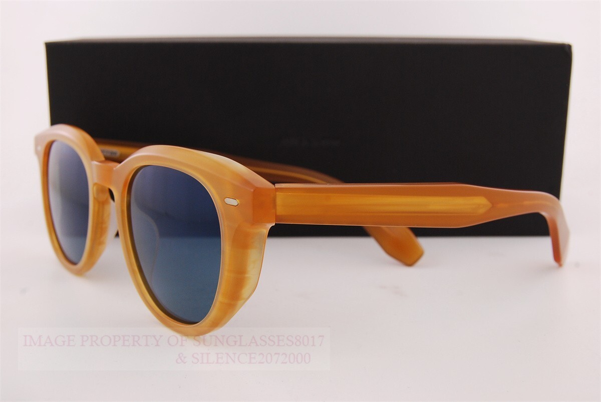 Pre-owned Oliver Peoples Sunglasses N.05 Sun Ov 5547su 1779w5 Matte Goldwood/blue