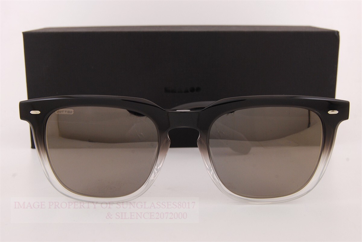 Pre-owned Oliver Peoples Sunglasses N.06 Sun 5546su 178039 Ink Gradient/grey Goldtone