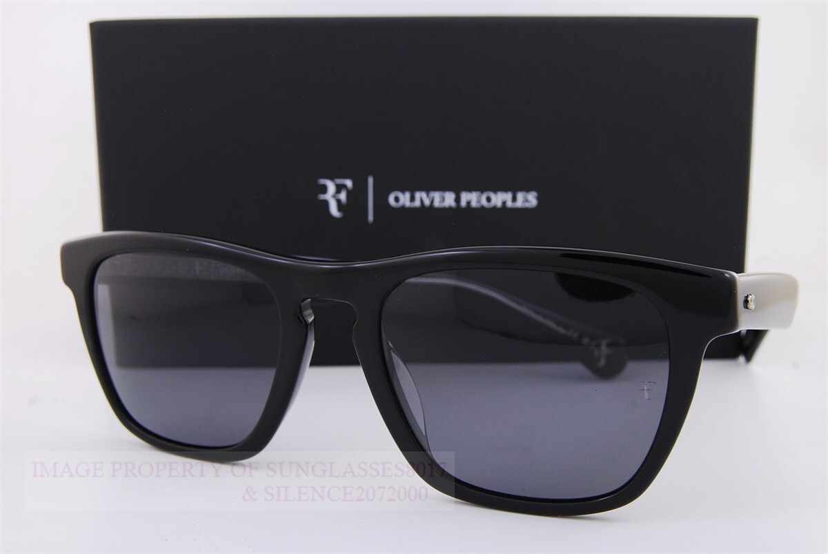 Pre-owned Oliver Peoples Brand  Sunglasses R-3 Ov 5555/su 149281 Black/grey Polarized In Gray