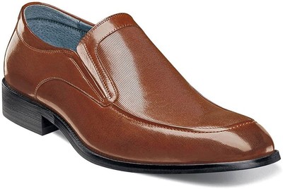 Мужские слипоны Stacy Adams Cognac Jace Moc Toe (25150 221)