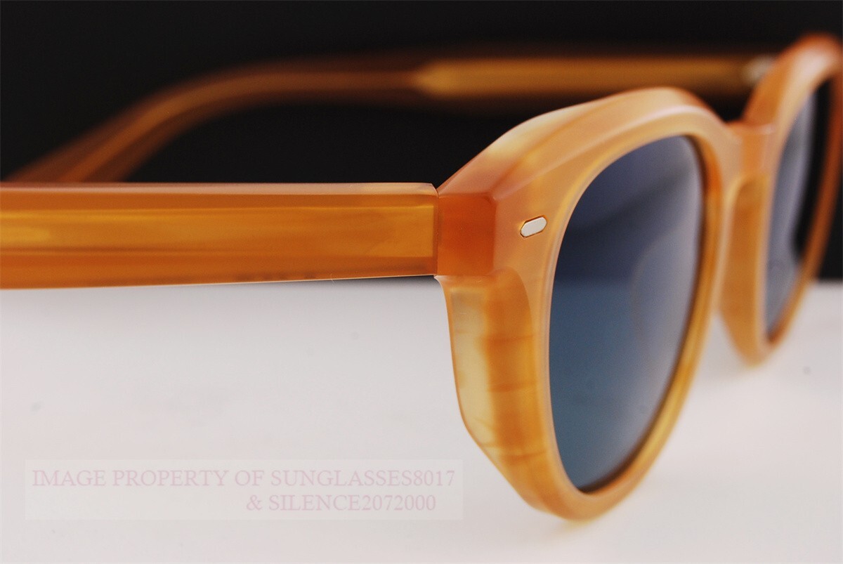 Pre-owned Oliver Peoples Sunglasses N.05 Sun Ov 5547su 1779w5 Matte Goldwood/blue