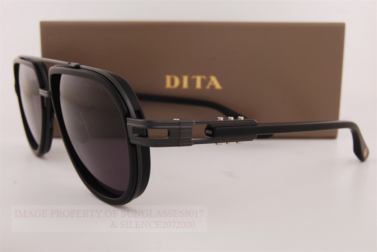 Pre-owned Dita Brand  Sunglasses Vastik Dts441-a-02 Black/dark Gray For Men