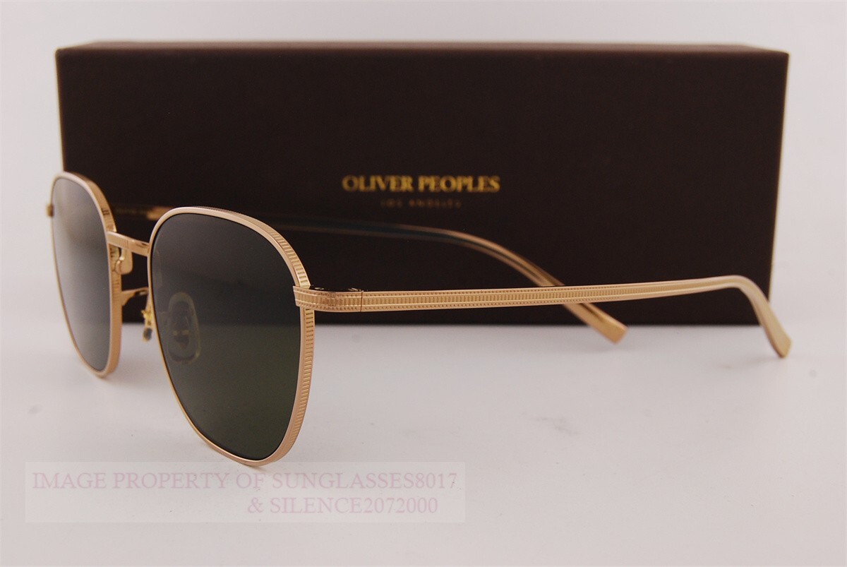 Pre-owned Oliver Peoples Sunglasses Ov 1329/st 503552 Gold/green