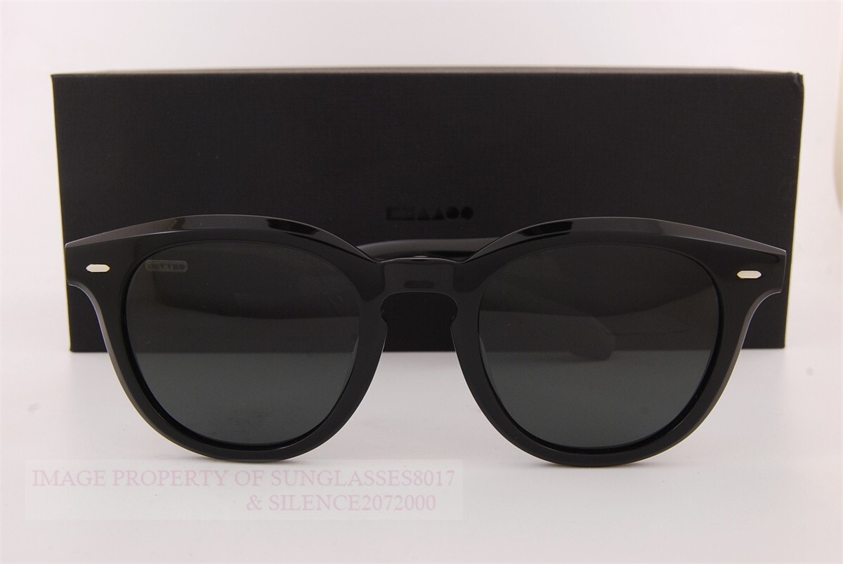 Pre-owned Oliver Peoples Sunglasses N.05 Sun Ov 5547su 1731p2 Black/midnight Polarized In Midnight Expree