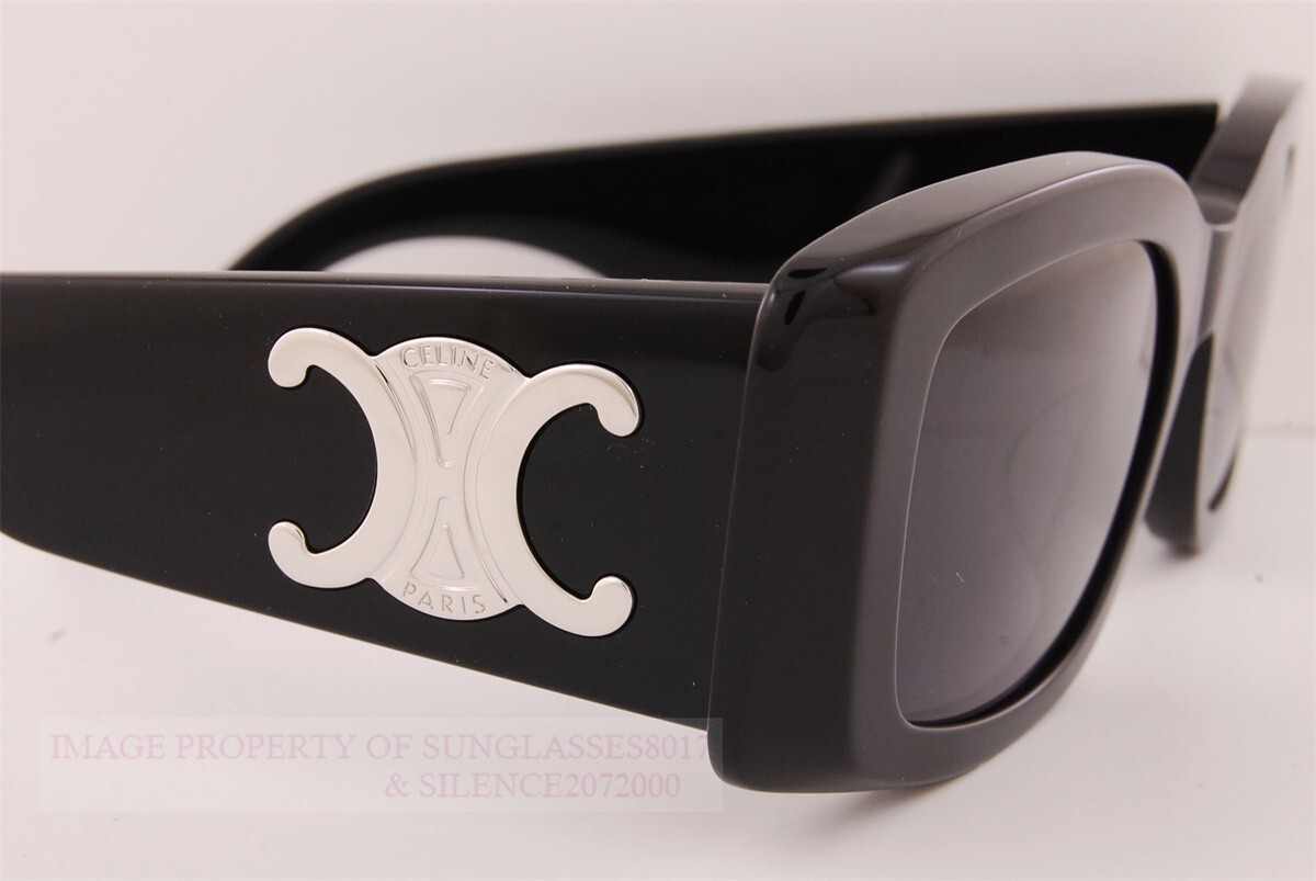 Pre-owned Celine Brand  Sunglasses Cl 40282u 01a Black/dark Gray For Men Women