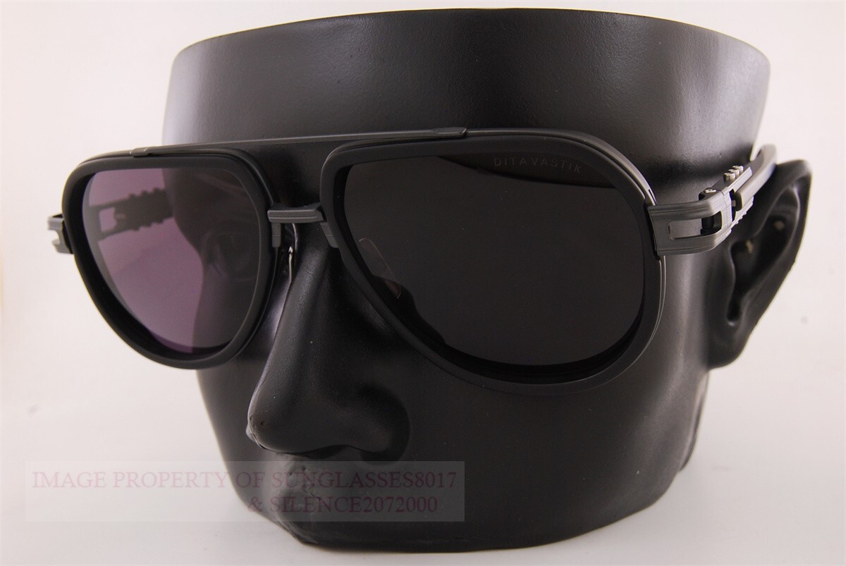 Pre-owned Dita Brand  Sunglasses Vastik Dts441-a-02 Black/dark Gray For Men