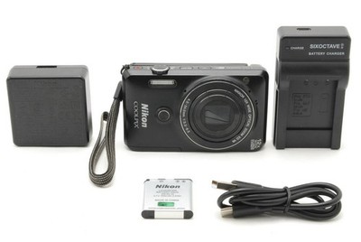 Excellent+++++Nikon Coolpix S6900 Black  Digital Camera English OK