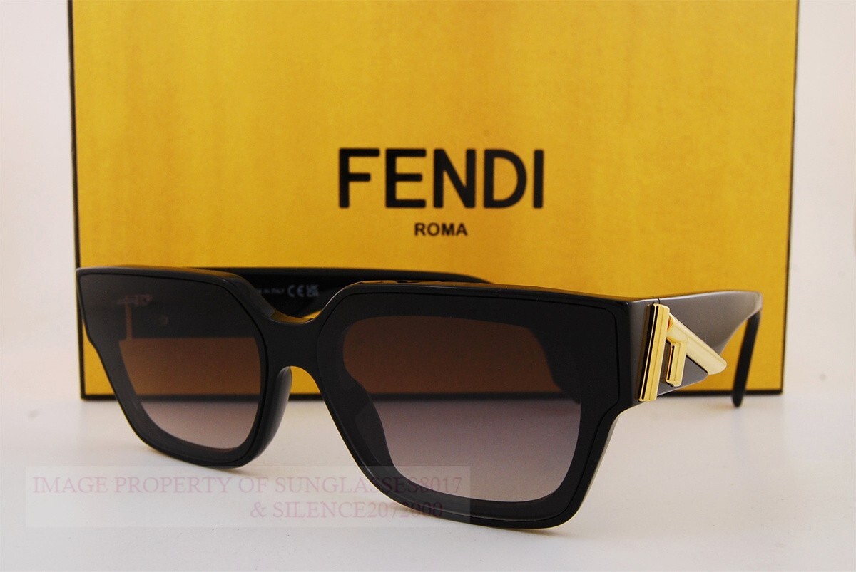 Brand New FENDI Sunglasses FE 40099I 01B Black/Grey For Women | eBay
