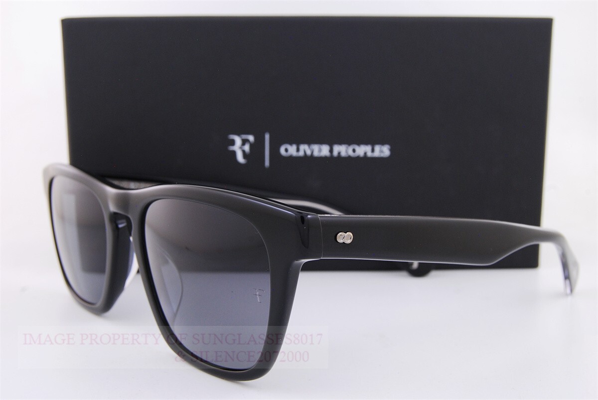 Pre-owned Oliver Peoples Brand  Sunglasses R-3 Ov 5555/su 149281 Black/grey Polarized In Gray