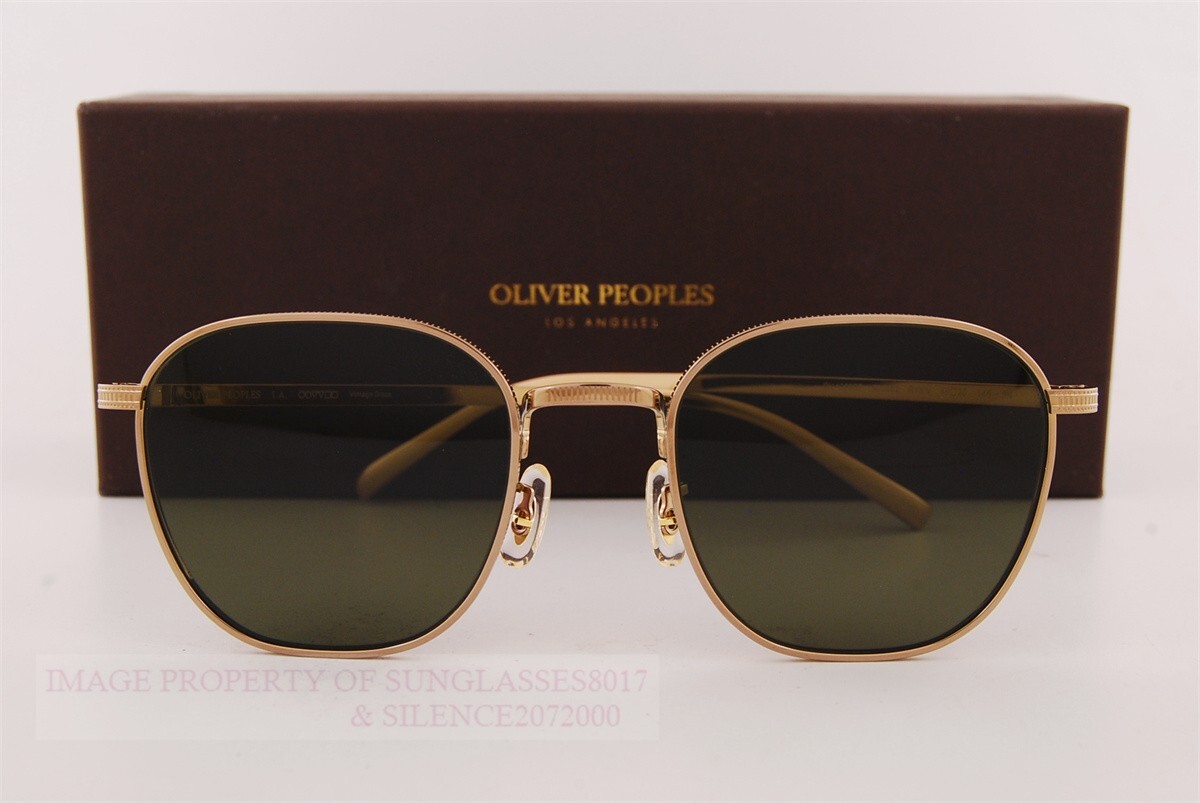 Pre-owned Oliver Peoples Sunglasses Ov 1329/st 503552 Gold/green