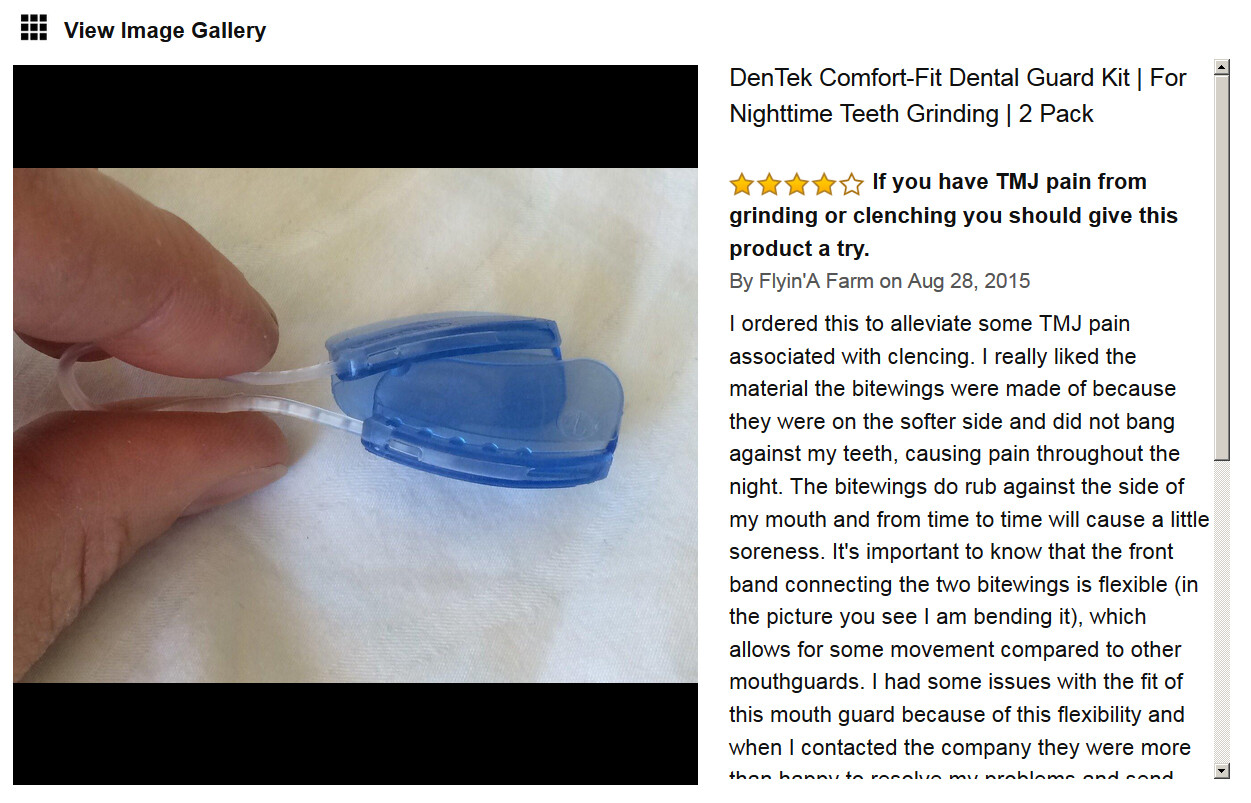 Dentek Comfort Fit Dental Soup Guard Kit For Bruxism Nighttime