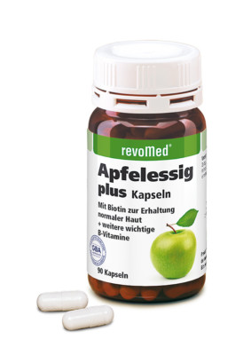 180 Apfelessig Plus Biotin Kapseln (2 Dosen) von Revomed