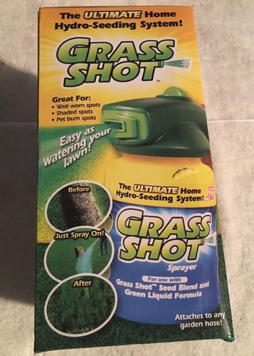 Grass Shot - Home Hydro Seeding System Liquid Spray Seed Lawn & Garden Care