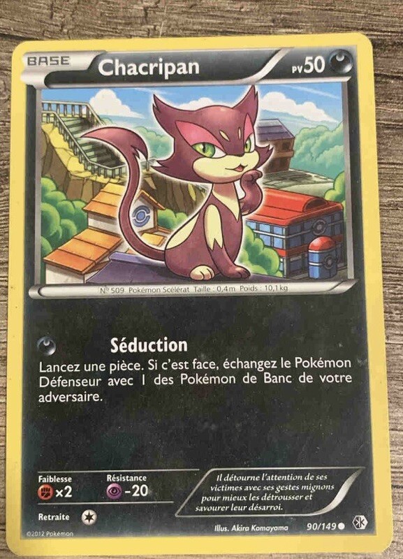 Carte PokÃ©Mon Chacripan 90/149 FrontiÃ¨Res Franchies Fr