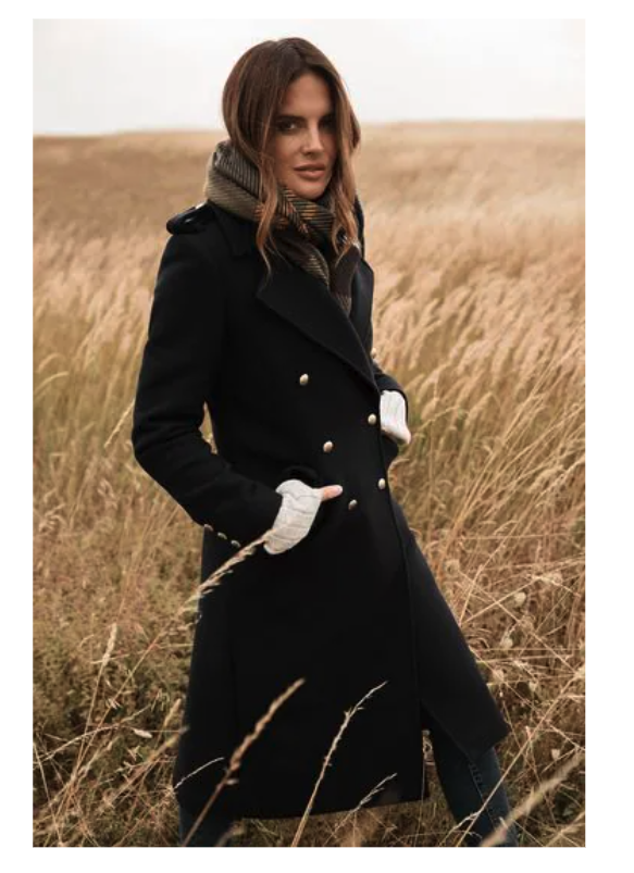 Pre-owned Barbour Inverraray Wool Blend Military Trench Coat In Navy Msrp$680 British Lux In Blue