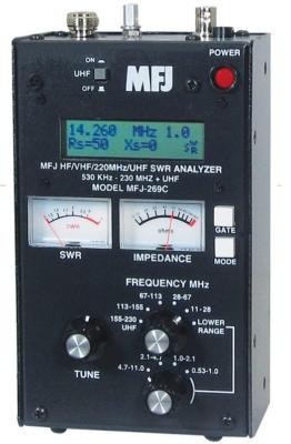 MFJ MFJ269C 530kHz - 230MHz/415 - 470MHz SWR ANALYZER. Buy it now for 326.89