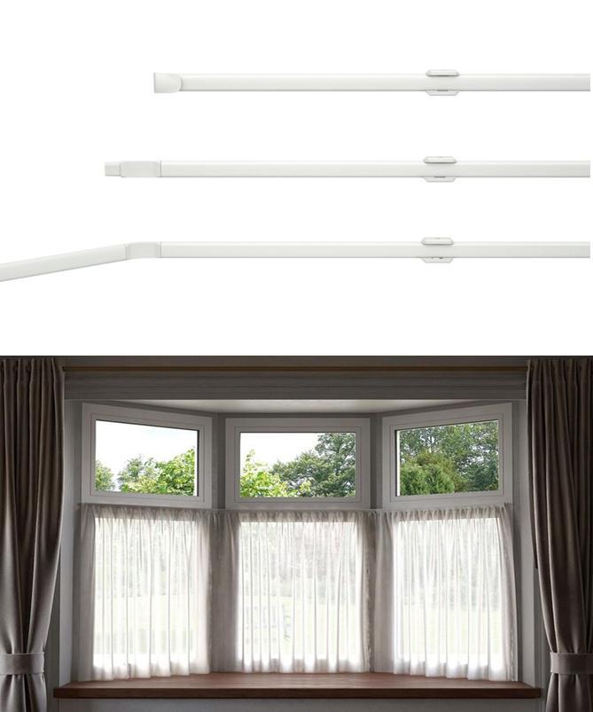 Details about Net Curtain Flexi Track Rod for Bay Windows upto 475cm 187" Can be cut to size $ 57 JPG