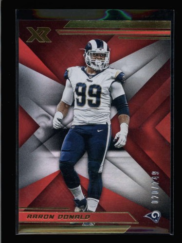 AARON DONALD 2019 PANINI XR #47 RED PARALLEL #020/249 AY2287 | eBay
