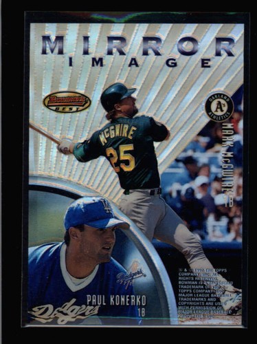 MCGWIRE / HELTON / PALMEIRO + 1997 BOWMAN'S BEST MIRROR IMAGE
