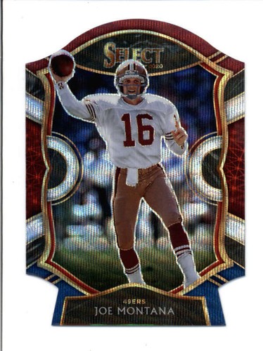 Montanaページ JOE MONTANA 2020 PANINI SELECT #19 DIE-CUT TRI-COLOR WAVE