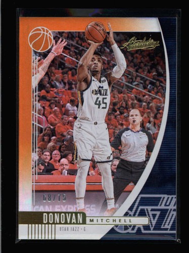 DONOVAN MITCHELL 2019/20 PANINI ABSOLUTE #19 ORANGE PARALLEL