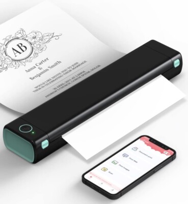 Phomemo M08F Portable Printers Wireless for Travel, Support 8.5'' X 11'' US