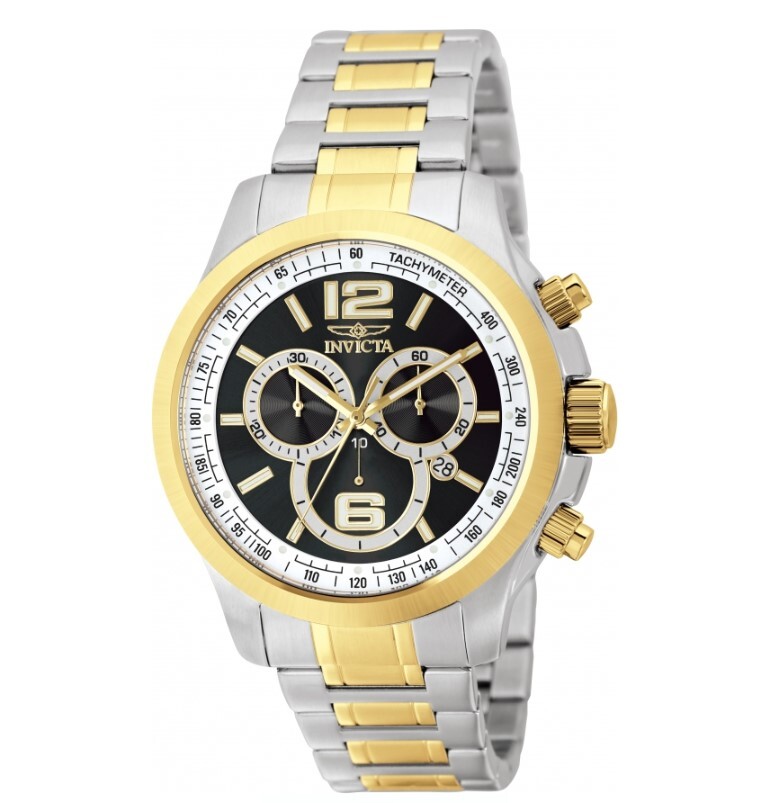 Invicta Specialty Men's 45mm Two-Tone Gold Ronda Swiss Chronograph Watch 0080