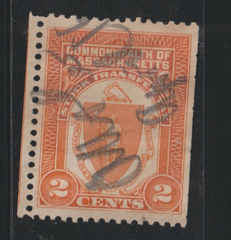 USA Massachusetts Seldom Seen Stamp   buscol 111