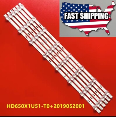 LED Strips For ONN 100021261 Hisense HZ65E3D HZ65A56E HD650X1U51-T0L3 SVH650AK7