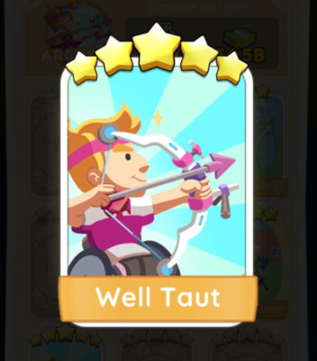 Monopoly GO 5          Sticker Well Taut  INSTANT SEND 