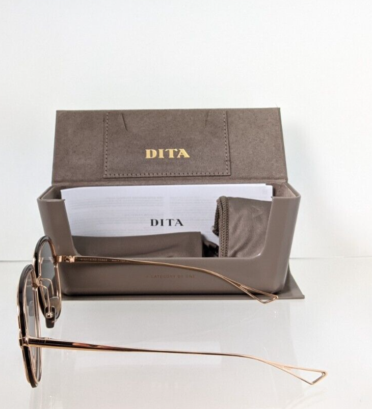 Pre-owned Dita Authentic  Sunglasses Nightbird - Three Dts 520-62-02 Gold Frame In Gray