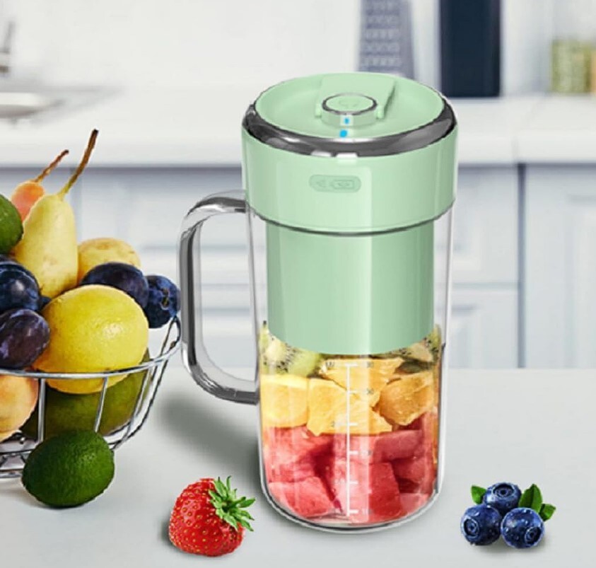 Portable Blender with Rechargeable USB Personal for Shakes and Smoothies 12 oz