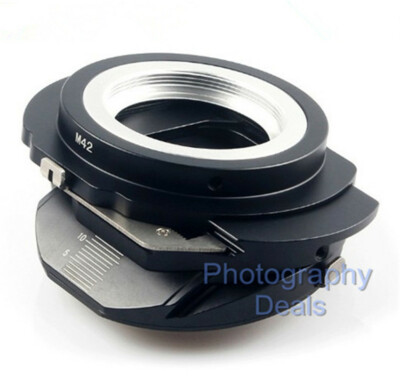 Tilt Shift Lens Mount Adapter for M42 Screw Lens to EF-M M100 M6II M50 M3 Camera