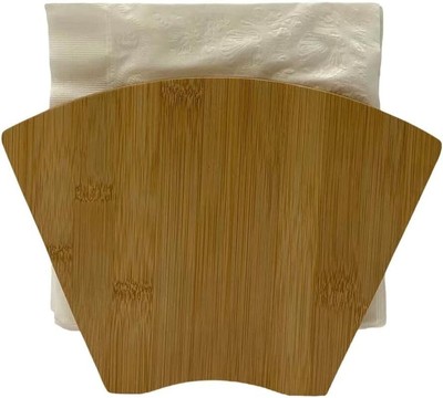 3 Pack Natural Bamboo Wooden Napkin Holder Desktop Letter Mail Home 4570x3