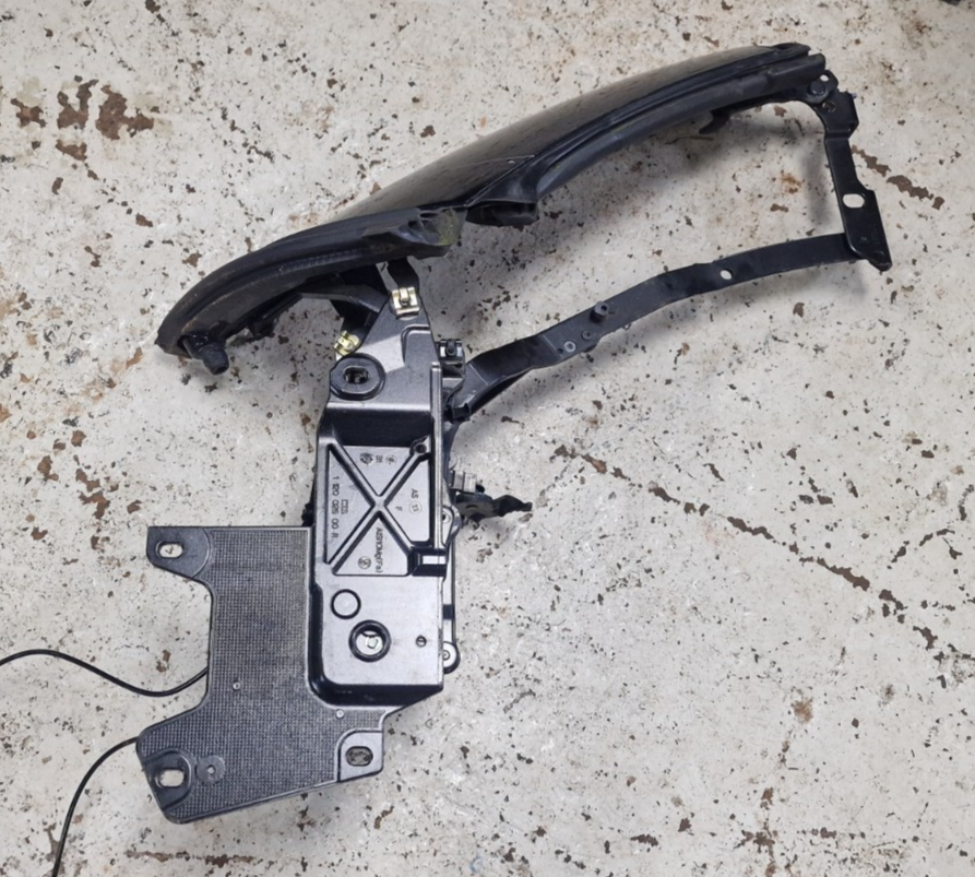 MERCEDES R171 SLK DRIVERS RIGHT ROOF HINGE SUPPORT FRAMEMECHANISM WITH RAM