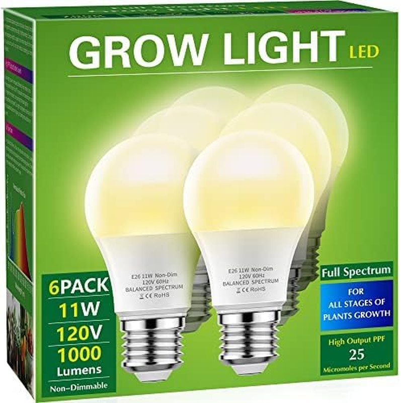 Grow Light Bulbs, LED Grow Light Bulb A19 Bulb, Full Spectrum Grow Light Bulb, P