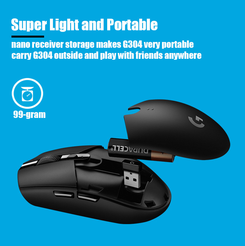 Logitech G305 G304 Lightspeed Wireless Gaming Mouse 12000 DPI 6 Buttons Mice